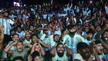 Bangladesh celebró el triunfo de la Selección Argentina en Qatar. Archivo
.-