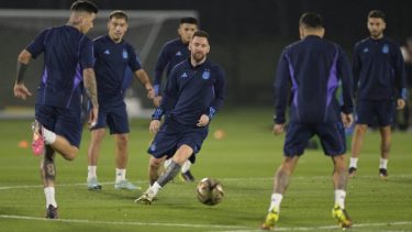 La Selección Argentina entrenó pensando en lo que será el duelo con la Selección de Croacia.-