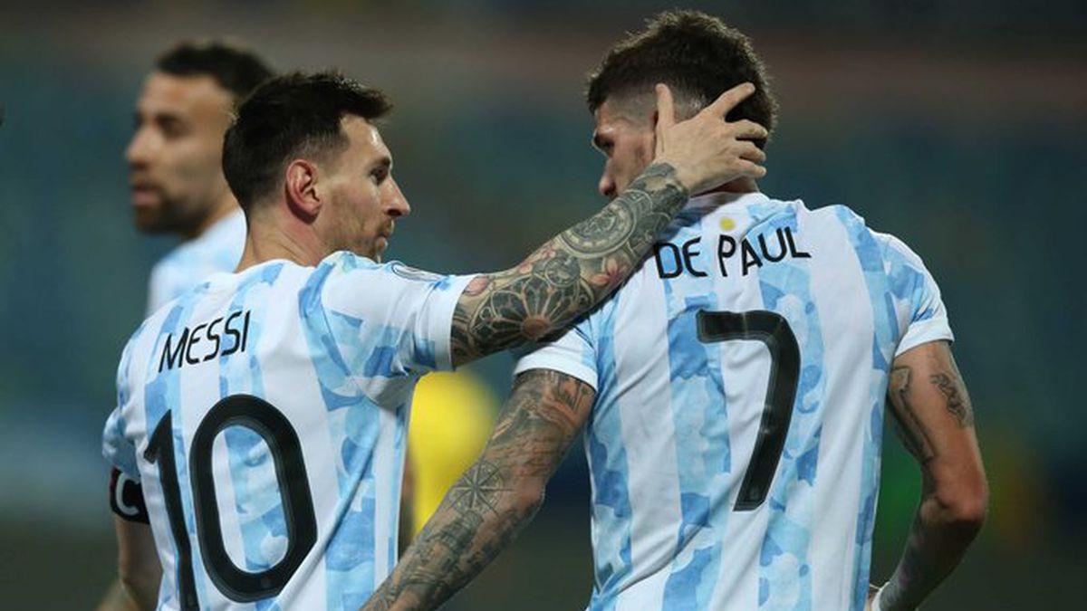 A Lionel Messi y Rodrigo De Paul los une una gran amistad, que trasciende la cancha.-