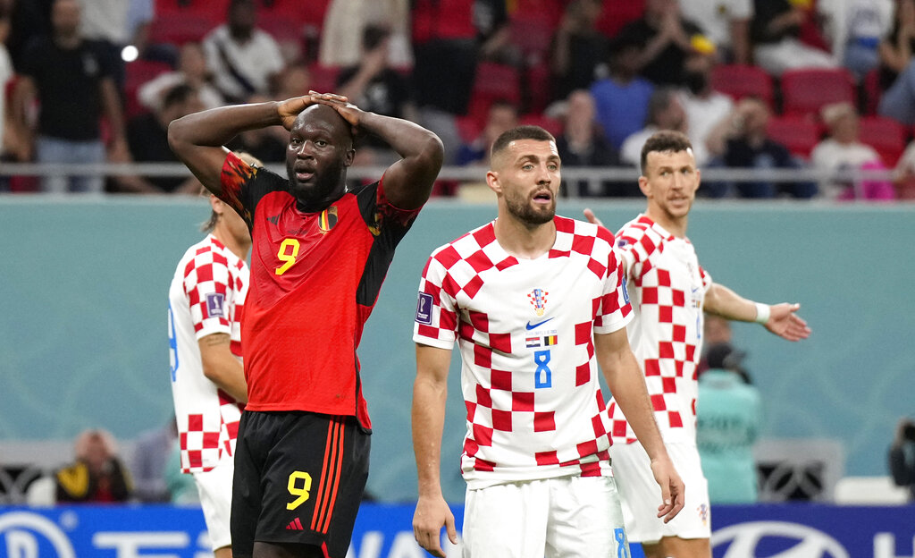 Romelu Lukaku tuvo una noche para el olvido ante Croacia. (AP Foto/Ricardo Mazalán)
