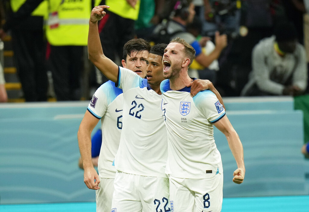 Jordan Henderson abrió la cuenta para Inglaterra ante Senegal. (AP Photo/Francisco Seco)