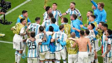 Argentina eliminó a Croacia y sigue invicto en semifinales. (Foto: AP)