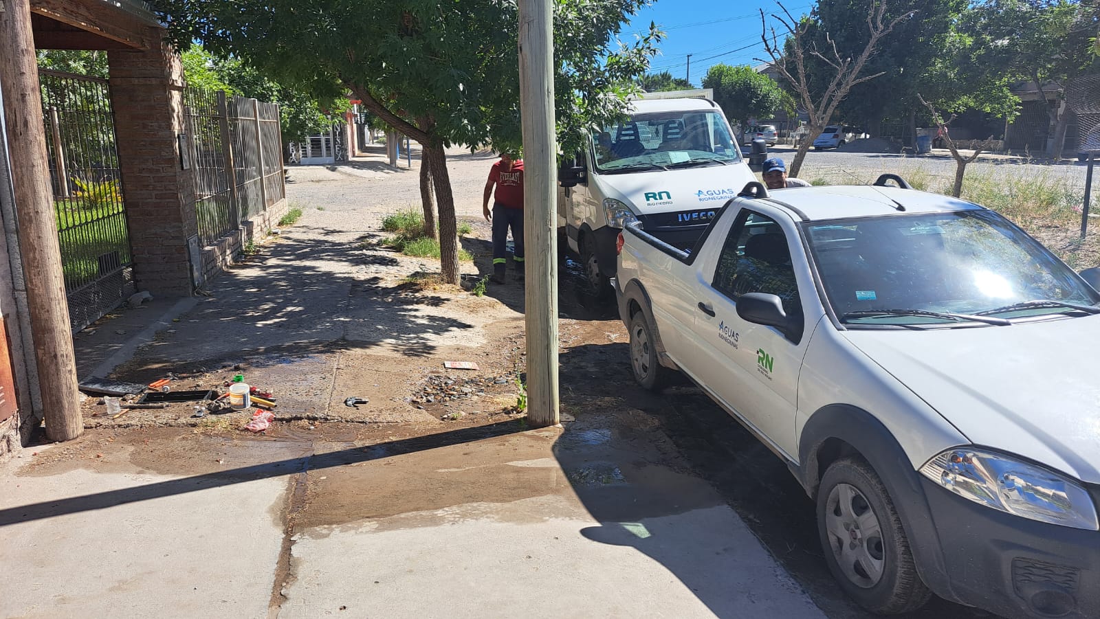 La semana pasada una vecina que vive en barrio Las Bardas sufrió el robo del medidor. (foto: gentileza)