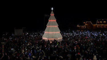 Encendido del Árbol de Navidad 2022. Foto: Marcelo Martínez