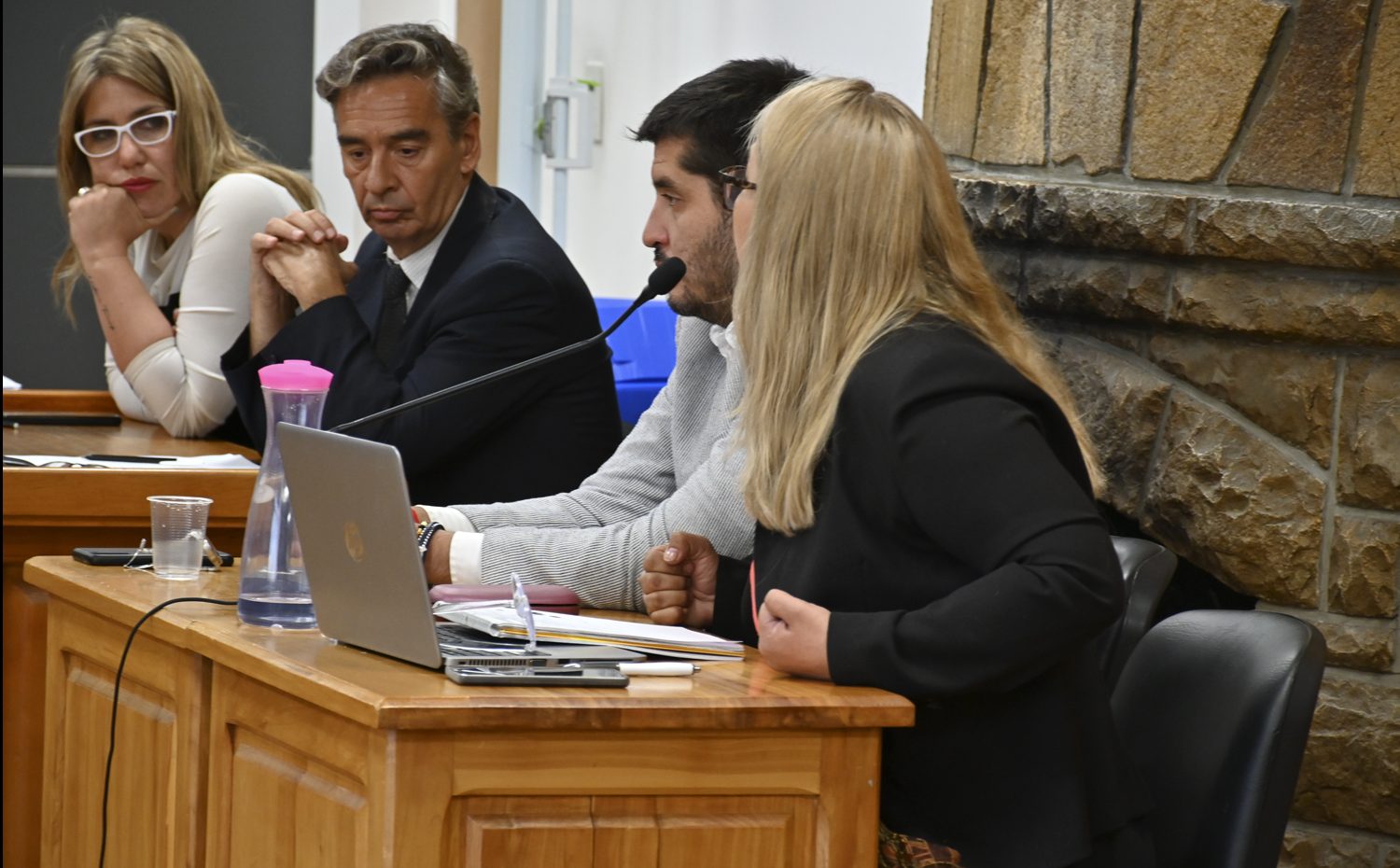 Los fiscales Cendón y Arrien, y los abogados querellantes expusieron sus alegatos por el homicidio de Elías Garay. Foto: Chino Leiva