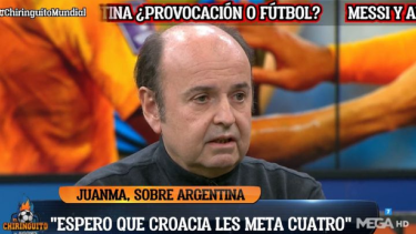Juanma Rodríguez quería que Argentina fuera eliminada por Croacia. 