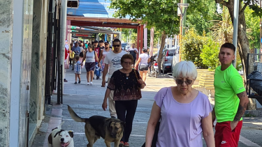 A pesar del feriado nacional hubo mucho movimiento en el centro de Cutral Co (Foto: Andrea Vazquez)