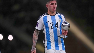 Enzo Fernández es una de las máximas figuras del Mundial Qatar 2022 y los gigantes europeos se pelean por su fichaje. Foto AP/Manu Fernandez.