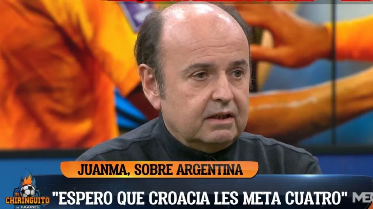 un panelista español quiere que la Selección Argentina sea goleada por Croacia. 