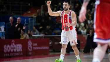 Campazzo debutó en el Estrella Roja de Belgrado.