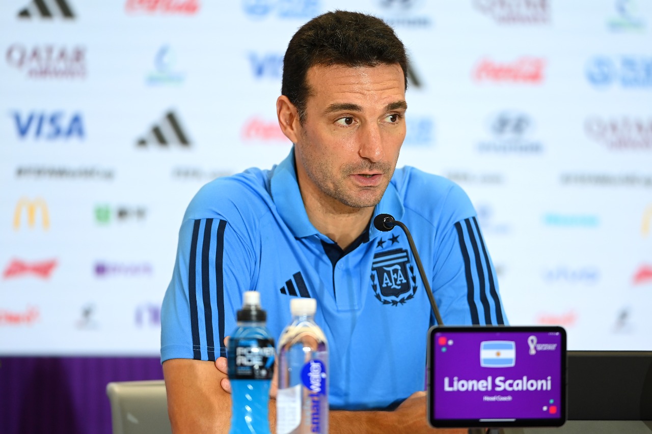 Lionel Scaloni brindará una conferencia de prensa en la previa al encuentro con Paraguay. Gentileza.