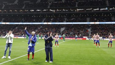 Molina, Correa y De Paul,  ovacionados en el estadio del Atlético Madrid.