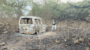 Hallaron dos cuerpos calcinados en un auto en Guernica: investigan la identidad de las víctimas