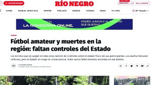 Las muertes en el fútbol amateur