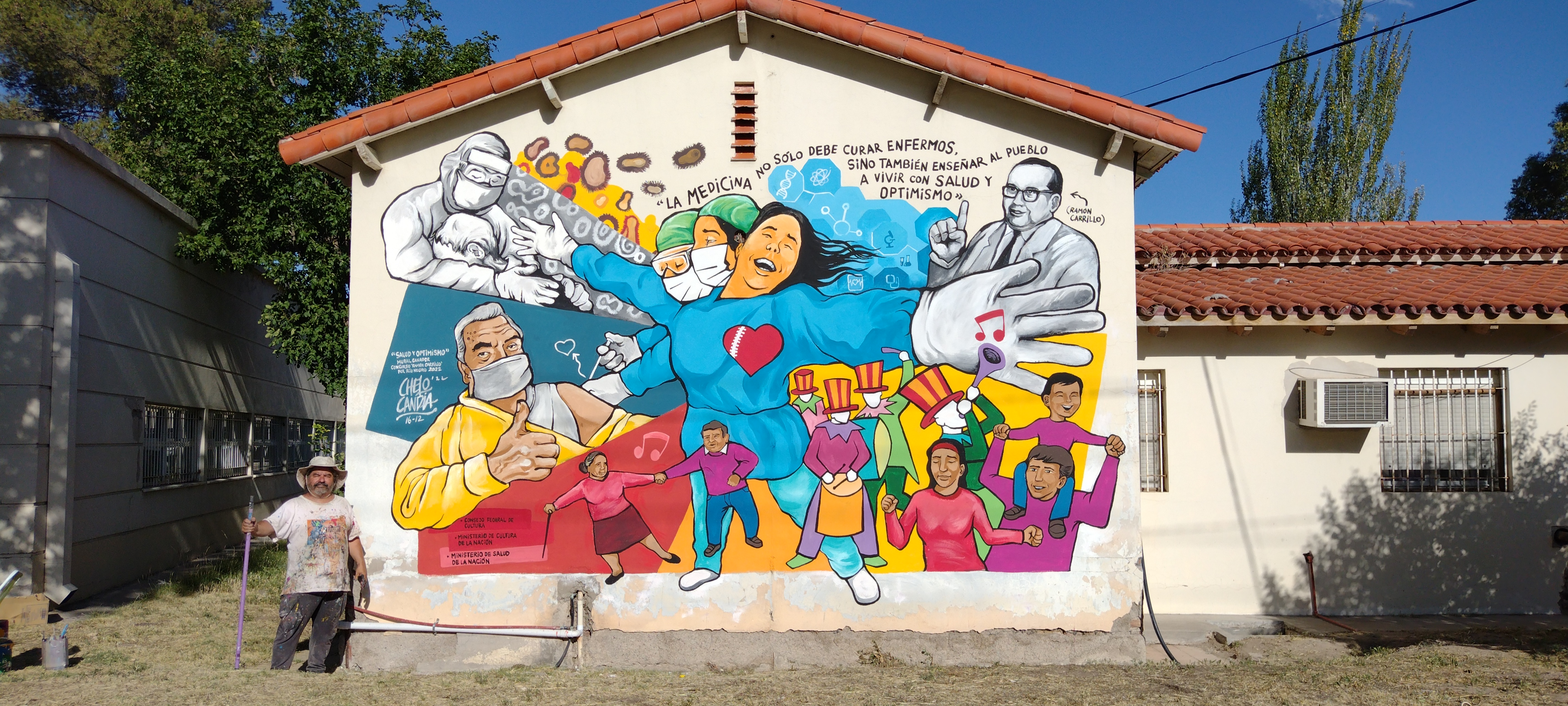 El mural del Chelo fue el proyecto ganador en el Concurso Nacional de Muralismo. 