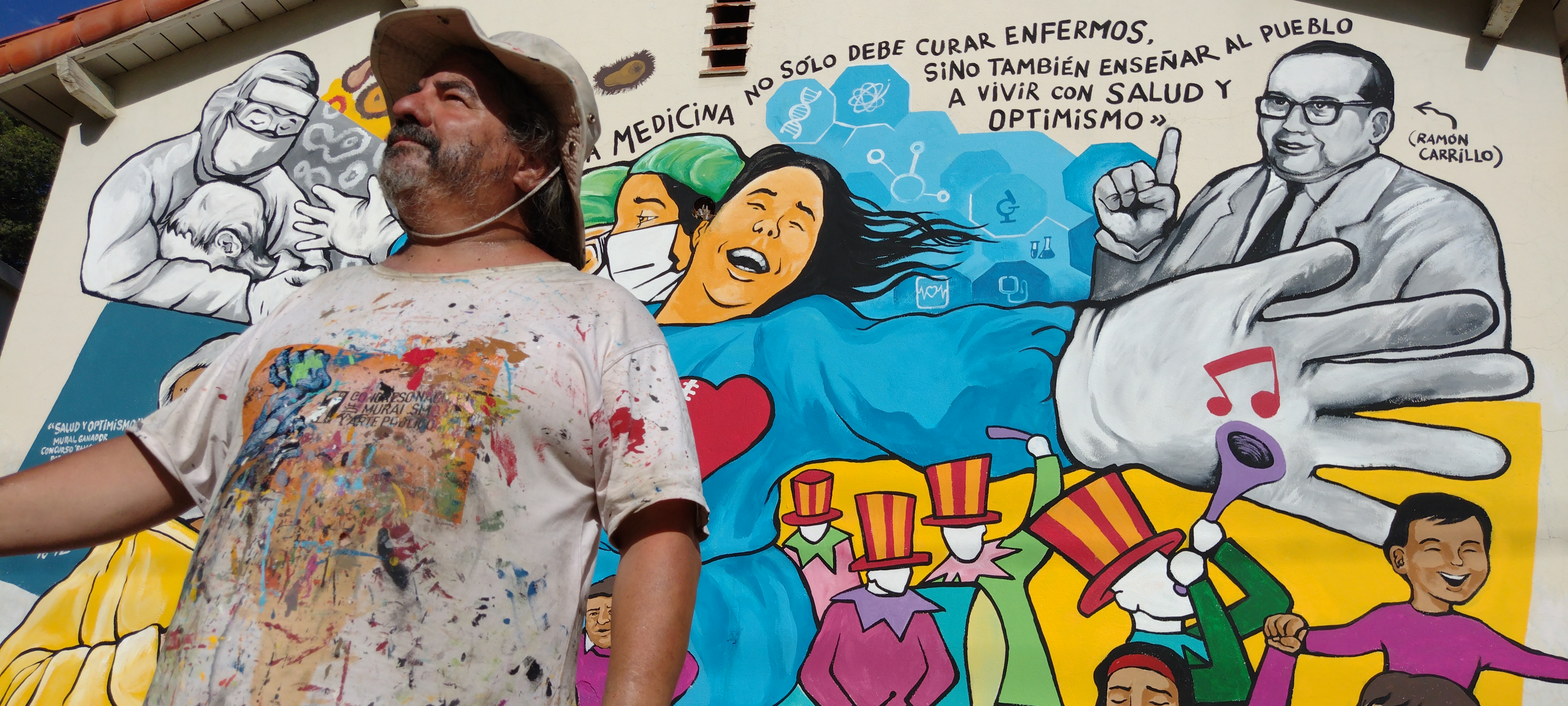 El mural del Chelo Candia fue el proyecto ganador del Concurso Nacional de Muralismo