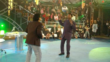 Maradona y Pelé juntos en "La noche del 10".