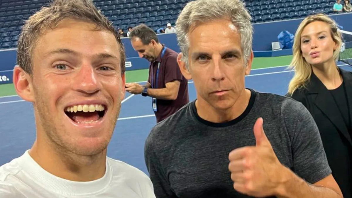 Schwartzman y Ben Stiller comparten una amistad vinculada con el tenis. Archivo.

