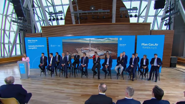El acto de lanzamiento del Plan Gas 4 y 5 contó con la participación de las principales empresas, gobernadores y funcionarios nacionales.