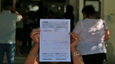 Comerciantes convocan a una protesta por las tarifas de luz en Roca. Foto: archivo. Juan Thomes