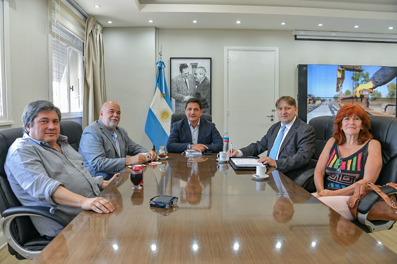 Ayer se reunió el presidente de la Cámara de Comercio junto con Martín Marinucci, el presidente de Trenes Argentinos. Foto: gentileza