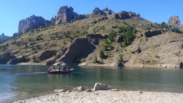 Desde el domingo se trabajaba en la búsqueda del cuerpo de Nahuel. Foto: Gentileza. 