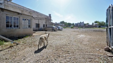 El predio donde se iba a construir la terminal está sobre el acceso Martín Fierro, cerca de la rotonda de la Ruta 65. Foto Juan Thomes