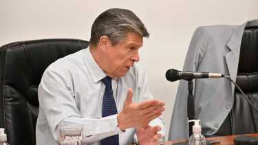 El juez Cristian Piana estuvo a cargo de la audiencia de formulación de cargos. Foto Florencia Salto.