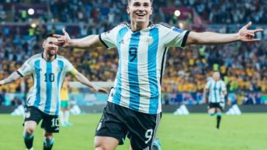 Julián Álvarez fue uno de los máximos goleadores en el Mundial Qatar 2022.  Foto: Twitter @ManCity