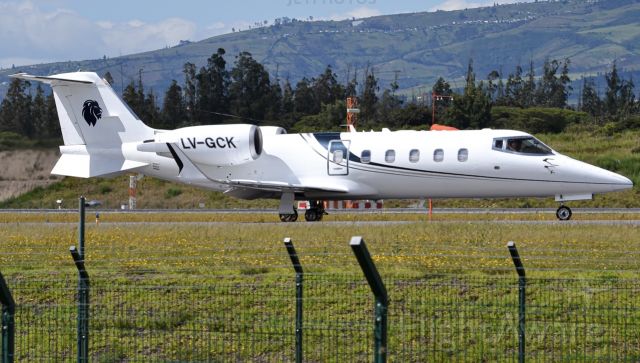 Este es el Learjet en el que viajaron Los Huemules, el 13 de octubre pasado, hasta Bariloche.