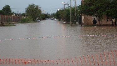Centenario fue de las localidades más afectadas por la lluvia. Foto: Centenario Digital.