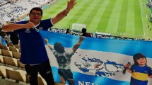 Imagen de «¡Somos campeones!» Mauro, el neuquino que celebró en Qatar con la bandera de su hija, Maradona y las Malvinas