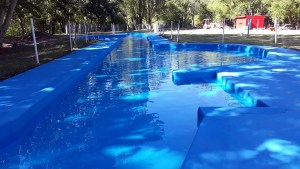 Apenas habilitaron el balneario municipal de Chichinales, ya hubo destrozos