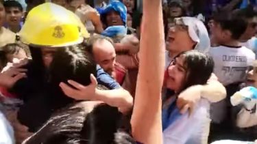 Argentina campeón del mundo, se festejó en Andacollo. Foto: Captura video Entre Cordilleras