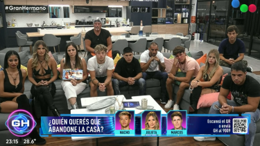 Julieta, Maxi, Romina, Nacho, Agustín y Marcos nominados. Foto: Captura Telefe