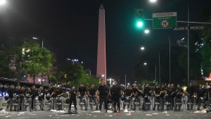 Diez heridos y catorce detenidos en el Obelisco por incidentes tras el festejo con la Selección