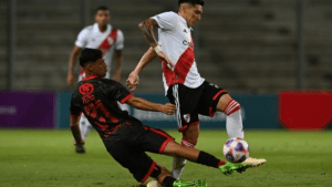 Matías Kranevitter sufrió una fractura de tobillo en el debut de Demichelis en River