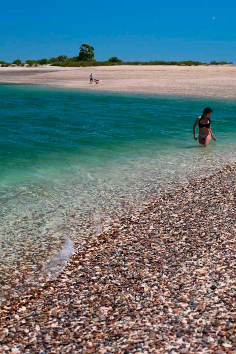 Playas blancas y mar turquesa: el circuito natural que sorprende en la costa rionegrina