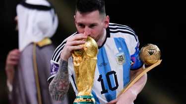 Messi y la Copa del Mundo. (AP Photo/Manu Fernandez)