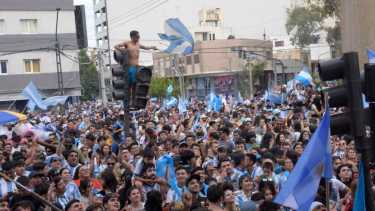 Hubo demorados y varios asistidos por el SIEN en los festejos del triunfo de Argentina. Foto: Yamil Regules.