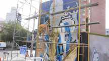 Imagen de Terminaron el mural de Messi en el centro de Neuquén y así quedó