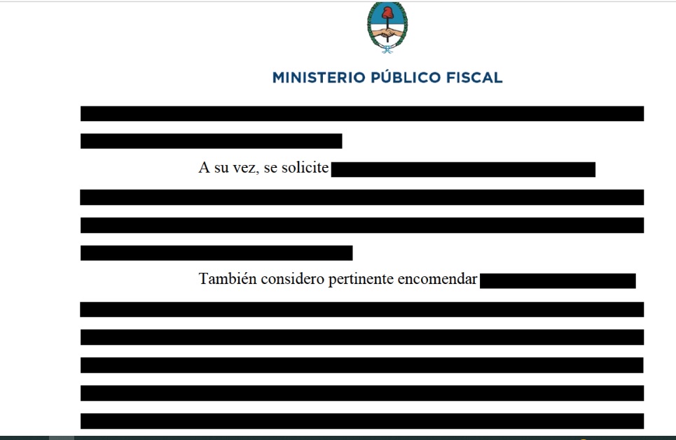 Así se subió a la página web de la Procuración el dictamen de la fiscal de Bariloche.