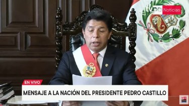 El anuncio por cadena nacional fue emitido este mediodía. Foto captura