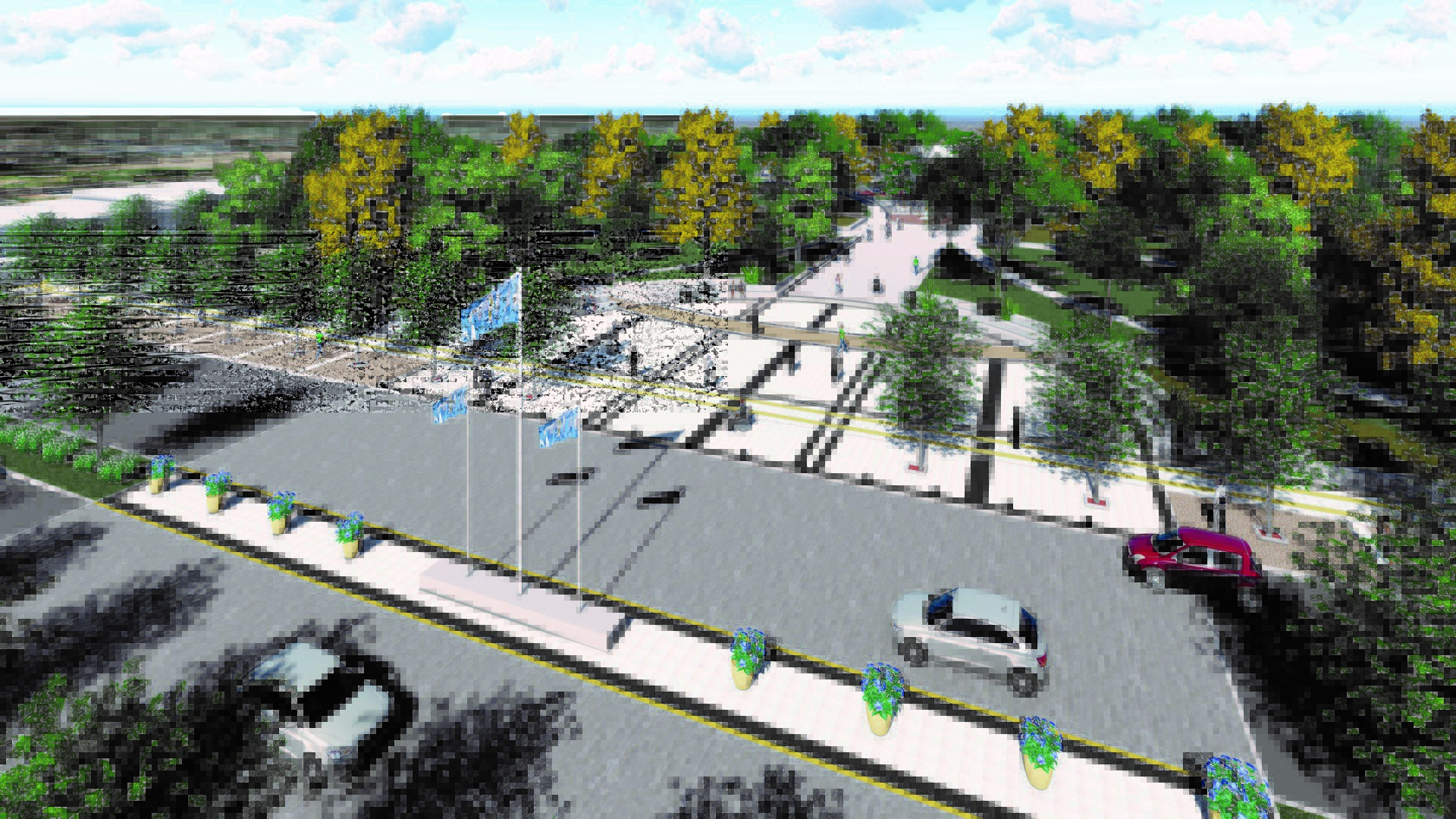 Plottier: así avanza la renovación total de la plaza San Martín que se ...