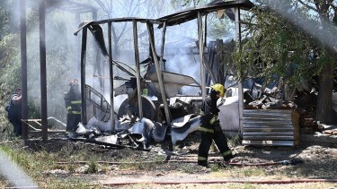 El siniestro ocurrió en el Parque Industrial I. Foto Alejandro Carnevale