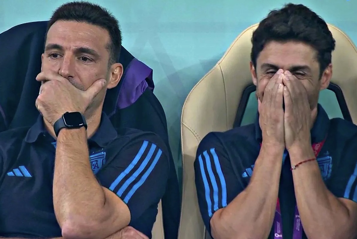 Lionel Scaloni y Pablo Aimar suelen mostrar públicamente las emociones que les genera la Selección Argentina.-