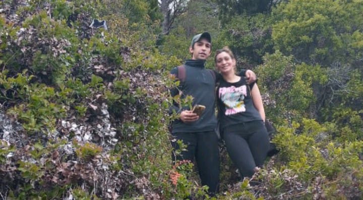 Silvana Etchever y su esposo, asesinado en una fiesta de Navidad en un campo de Villa La Angostura. Gentileza