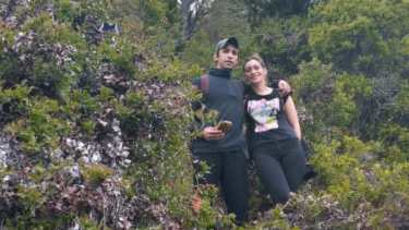 Silvana Etchever y su esposo, asesinado en una fiesta de Navidad en un campo de Villa La Angostura. Gentileza