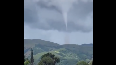 Tornada en Tafí del Valle este jueves. Foto: Captura video