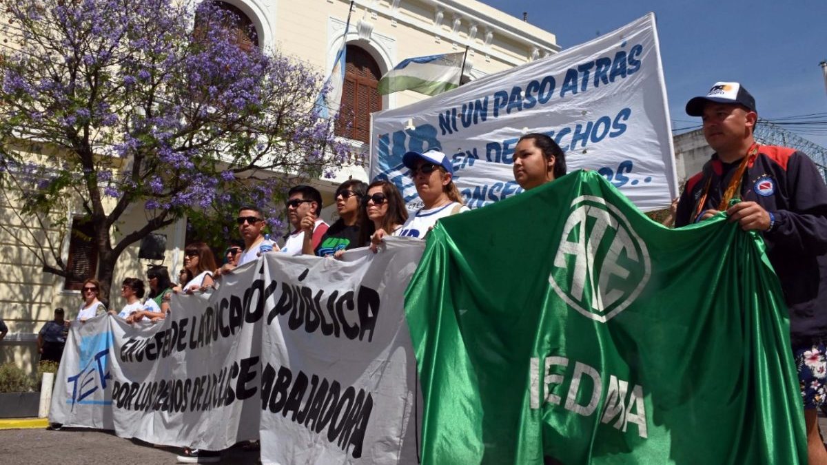 Jueves sin clases en Río Negro: ATE y Unter adhirieron a un paro nacional en solidaridad con los docentes de Jujuy y en rechazo a la violencia ejercida por el gobierno de Morales. Foto Archivo.